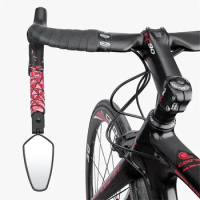 Bicycle Handlebar Rearview Mirror Mountain Bike Safe Mirror Adjustable Foldable Bike Mirror For Cycling Bike Accessories