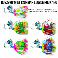 BUZBAIT MINI ZAL LURE  12GRAM DOUBLE HOOK UMPAN CASTING