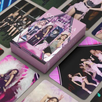 55PCS/Set Kpop Girl Group Black Twice Pink Kep1er Iu Lomo Cards New Photo Album BORN Photocard Bookmarks K-pop Fans Gift