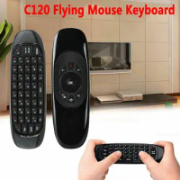 C120 Fly Air Mouse 2.4G Mini Wireless Keyboard Remote Control Rechargeable Backlit Keyboards For Android TV Box/PC English