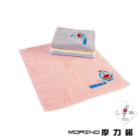 【MORINO】哆啦A夢Doraemon小叮噹 MIT純棉刺繡方巾/手帕(6入組)