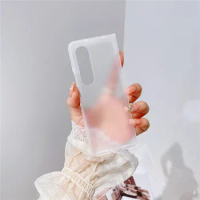 Frosted Clear Phone Case For Samsung Galaxy Z Fold 5 4 5G Mobile Phones Galaxy Z Fold 5 Ultra Thin Transparent Case Cover Fold 4