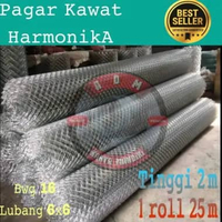 Pagar Kawat Harmonika Galvanis Tinggi 2m Panjang 1 roll 25m (kuat - kokoh - terpercaya)