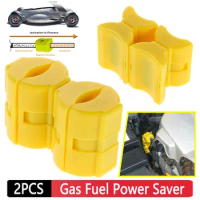 2pcs Gas Fuel Power Saver Universal Magnetic Fuel Gasoline Saver Energy-Saving Emission Reduction Device with Tighten Band