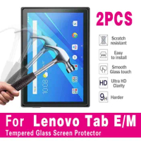 2Pcs Tempered Glass Film for Lenovo Tab E7/Tab E10/M7/Tab M8/Tab M10/Tab M10 FHD PLUS Tablet Full Screen Glass Protective Film