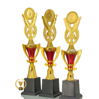Piala Set CK28 Juara 123 isi 3 Piala | Trophy set Outdoor Badminton | Piala Penghargaan Murah