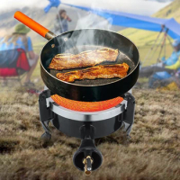 2.9KW Infrared Gas Stove Portable Tourist Gas Burner Windproof Camping Energy-saving Furnace Hiking Barbecue Cooking Cookware