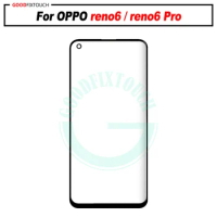 For OPPO RENO6 pro RENO6 Front Glass Touch Screen Top Lens LCD Outer Panel Repair +oca glue
