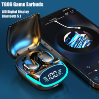 NEW TG06 Game Earbuds with Mic Stereo LED Display Wireless Headphones Bluetooth Earphones Gaming TWS Wireless Bluetooth Headset