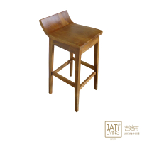【吉迪市柚木家具】柚木造型吧台椅 LT-022A(椅子 高腳椅 餐椅 餐廳 椅凳)
