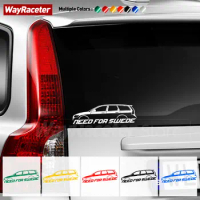 Reflective Car Window Sticker Body Fender Door Side Creative Need For Swede Graphics Vinyl Decal For Volvo V50 Accessories