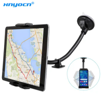Car Tablet Holder Long Arm Suction Cup Mount for iPad Pro Air 4-13'' Xiaomi Tablet SUV Truck Vehicle Lift Uber Windshield Window