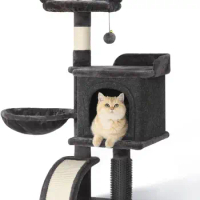 Small Cat Tree 36.6 Inches Multi-Level Cat Tree, Cat Tower for Indoor Cats, Sisal Scratching Post