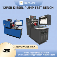 Beacon Machine Auto Engine Lab Calibration Testing Equipment Stand 12psb 12 Cylinder Used Diesel Fuel Injector PumpTest Bench