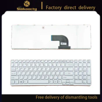 new for SONY VAIO E15 SVE 15 SVE15 149032851RU AEHK57002303A MP-11K73SU-920 Keyboard RU Russian White with frame