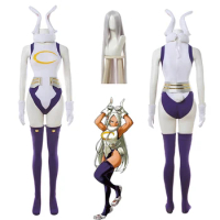 Academ Cosplay Costume Rabbit Hero Miruko Sexy Jumpsuit Boku no Hero Academia Bunny Girl Cosplay Rompers Suit