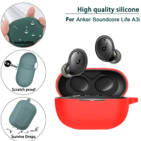 POYATU Life A3i Silicone Case For Anker Soundcore Life A3i Full Protective Skin Accessories Cases Washable Dust-proof Cover