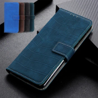 Crocodile For VIVO Y02S Y16 Case Matte Leather Magnet Book Skin Funda On VIVO Y22S Y35 4G Case Mobile Phone Shell