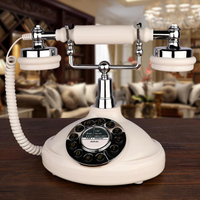 電話機 歐式復古電話機座機家用辦公固定電話美式仿古創意時尚電話 快速出貨