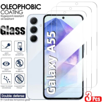 3PCS Tempered Glass For Samsung Galaxy A55 A54 A34 A15 A25 A05S A35 Screen Protector Film Glass