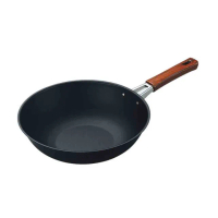 【日本Tamahashi】日本製 匠人純鐵 NEO-CASTEEL 鐵鍋 平底深炒鍋 煎鍋 30cm(IH爐可用鍋)