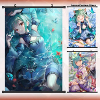 Game Hololive VTuber Uruha Rushia HD Wall Scroll Roll Painting Poster Hang Poster Home Decor Collectible Decoration Art Gifts