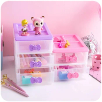 Kawaii Stationery Drawer Storage Boxes Desktop Student Ins Drawer Pen Holder Office Organizers 2021 New Small Debris Rack Cute