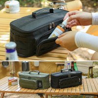 【YOGOTO】戶外露營多功能餐具收納包(手提餐具袋/整理包/廚具收納/碗筷用具收納)