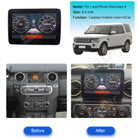 Qualcomm 8.4 Inch HD Touch Screen For Land Rover Discovery 4 Car Radio Multimedia Player CarPlay GPS Navi CD Player Head Unit