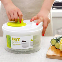 Centrifuge Tools Lettuce Greens Washer Dryer Drainer Strainer for Kitchen Gadgets Salad Spinner Drying for Leafy Vegetable