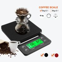 3kg/0.1g 5kg/0.1g Drip Coffee Scale With Timer Portable Electronic Digital Kitchen Scale High Precision LCD Electronic Scales