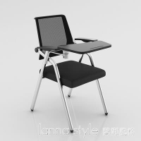 折疊培訓椅帶桌板會議椅帶寫字板會議室開會椅培訓班椅子桌椅一體