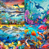 ครอสติสคริสตัล diamond painting ภาพติดเม็ดคริสตัล diy งานศิลปะ ฝึกสมาธิ มีอุปกรณ์ในชุด สินค้าพร้อมส่