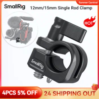 SmallRig 12mm/15mm Single Rod Clamp For SmallRig Cage To Provide a Follow Focus Solution Compatible with 12mm and 15mm Rod 3598