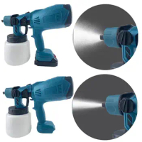 Electric Spray Gun Cordless Power Paint Sprayer 800ml Large Container Electric Spray Gun with 3 Spray Modes for Auto Home