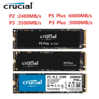 Original Crucial P5 Plus 500GB 1TB 2TB PCIe 4.0 3D NAND NVMe M.2 Gaming SSD Up to 6600MB/s 500G 1T 2T High Performance M.2 2280