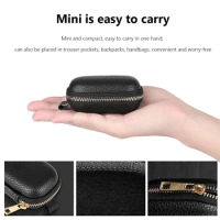 Portable Earbuds Box Accessories Earphone Protective Case Waterproof EVA Zipper PU Lychee Shock Absorption for Sony WF-1000XM4