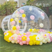 Inflatable Bubble House Clear Bubble Tent PVC Transparent Inflatable Bubble Tent Dome with Blower for Kids Party Balloon Garden