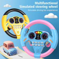 Children's Simulation Model Steering Wheel Puzzle Toy Toy Steering Music Pilot Co Wheel Y2L2
