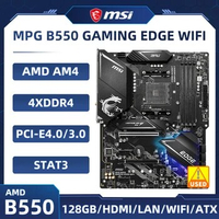 AMD B550 Motherboard MSI MPG B550 GAMING EDGE WIFI AM4 DDR4 128GB support RYZEN 5 5600 5500 cpus PCI-E 4.0 USB3.1 M.2 ATX