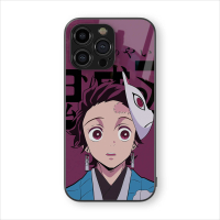 Casing untuk Android & iPhone 11 12 13 14 15 16 Pro Max Xr X Xs 7 8 Plus SE Demon Slayer Tanjiro Fli