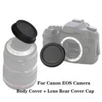 1 set For Canon eos m cover EOS Mount Body + Lens Cap Rear Cover For Canon EOS Camera 5DII 5DIII 7D 70D 80D 500D 550D 600D 700D