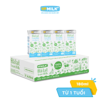 [Thùng 48 Hộp] Sữa Tươi Nguyên Chất VPMilk Đà Lạt True Milk Ít đường 110ml