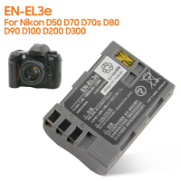 Replacement Battery EN-EL3e For Nikon D50 D70 D70s D80 D90 D100 D200 D300S D300 D700 Camera Battery 1500mAh