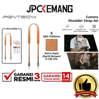 JPC KEMANG Pgytech Camera Shoulder Strap Air Pgytech Strap Kamera GARANSI RESMI Earth Brown S