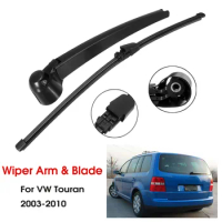 1 Set 16" 41cm Car Rear Window Windscreen Wiper Arm and Blade For VW Touran 2003 2004 2005 2006 2007 2008 2009 2010