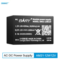 AC-DC Buck Converter Power Supply Module AM31-12W12V Short Circuit Protection Output 12V 1000mA Input Voltage 85~450V CDSENT