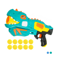 恐龍造型安全EVA軟球槍(附10顆球)(安全打到不會痛)【888便利購】