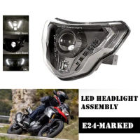 2016-2020 LED Headlight High/Low Beam with Angel Eyes DRL Assembly Kit and Replacement Headlight For BMW G310GS G310R