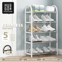 HUGO Rak Sepatu Sandal 4 dan 5 Susun Tempat Sepatu Portable Serbaguna